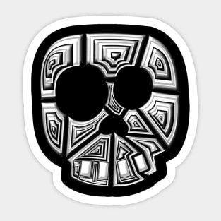 Metal Skull Sticker